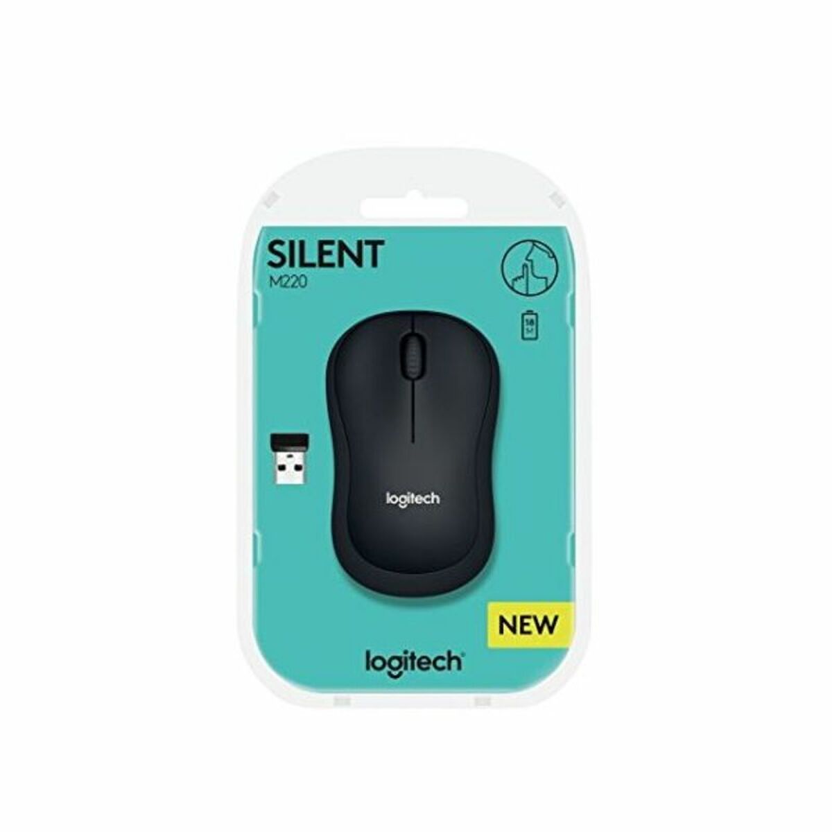 Draadloze optische muis Logitech M220 Silent Grijs 1000 dpi